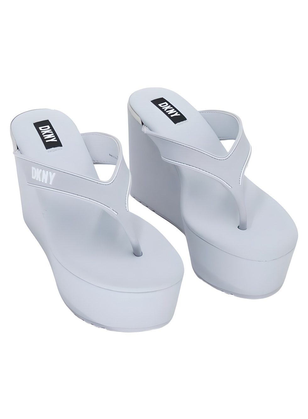 DKNY Womens Trina Platform Wedge Thong Sandals Halogen Blue Size 7M
